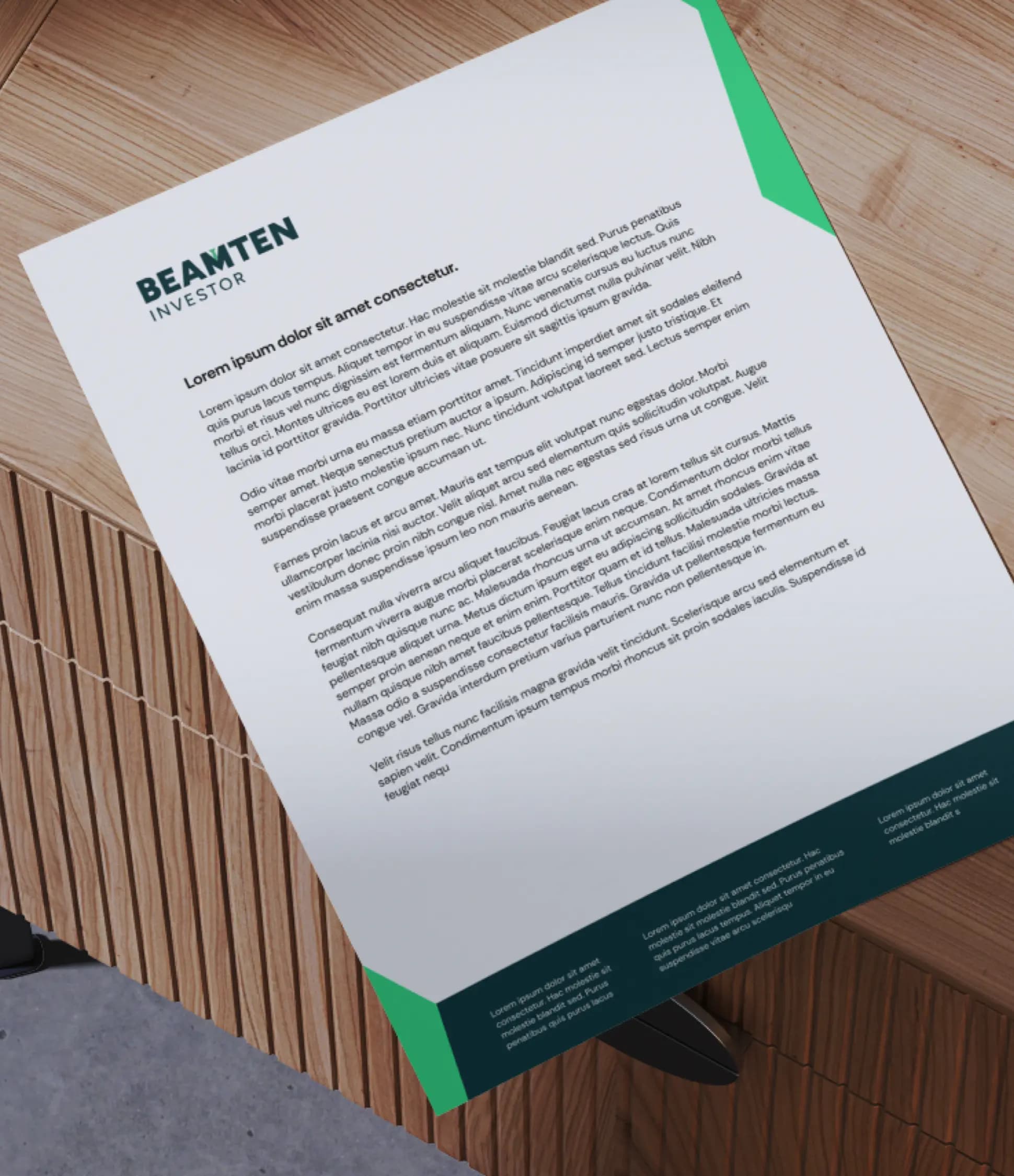 Beamteninvestor Briefbogen