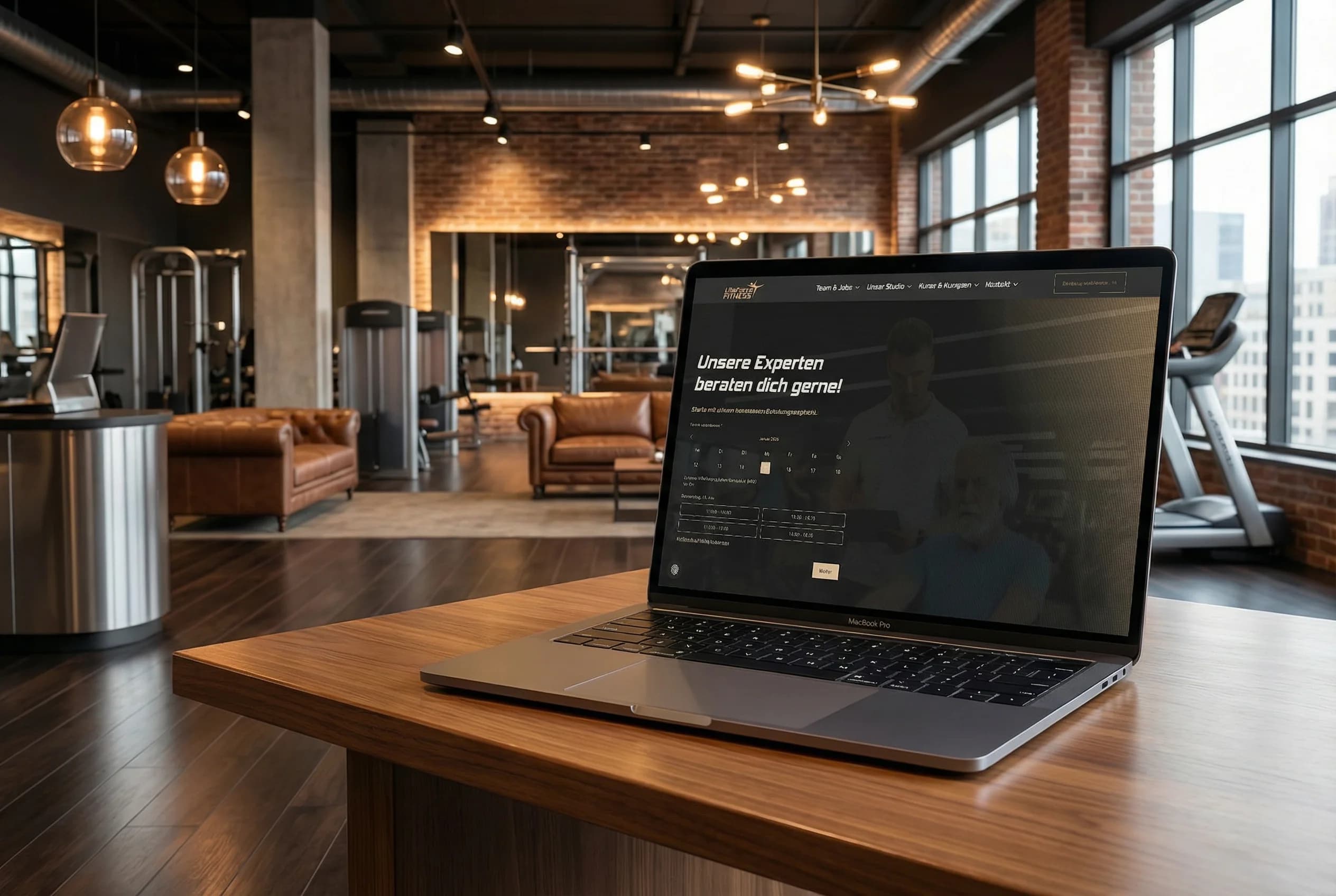 LifeForce Fitness Website auf MacBook