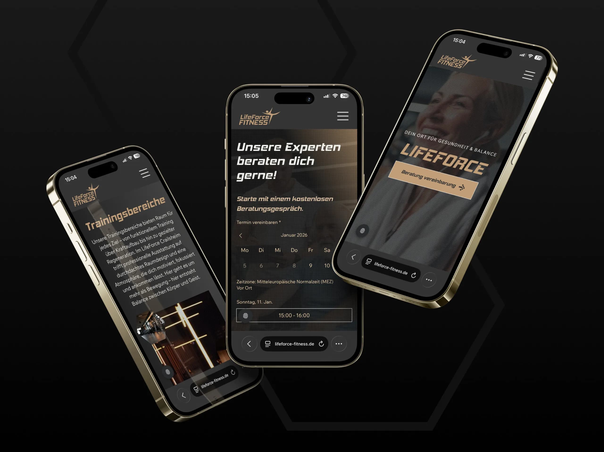 LifeForce Fitness Mockup