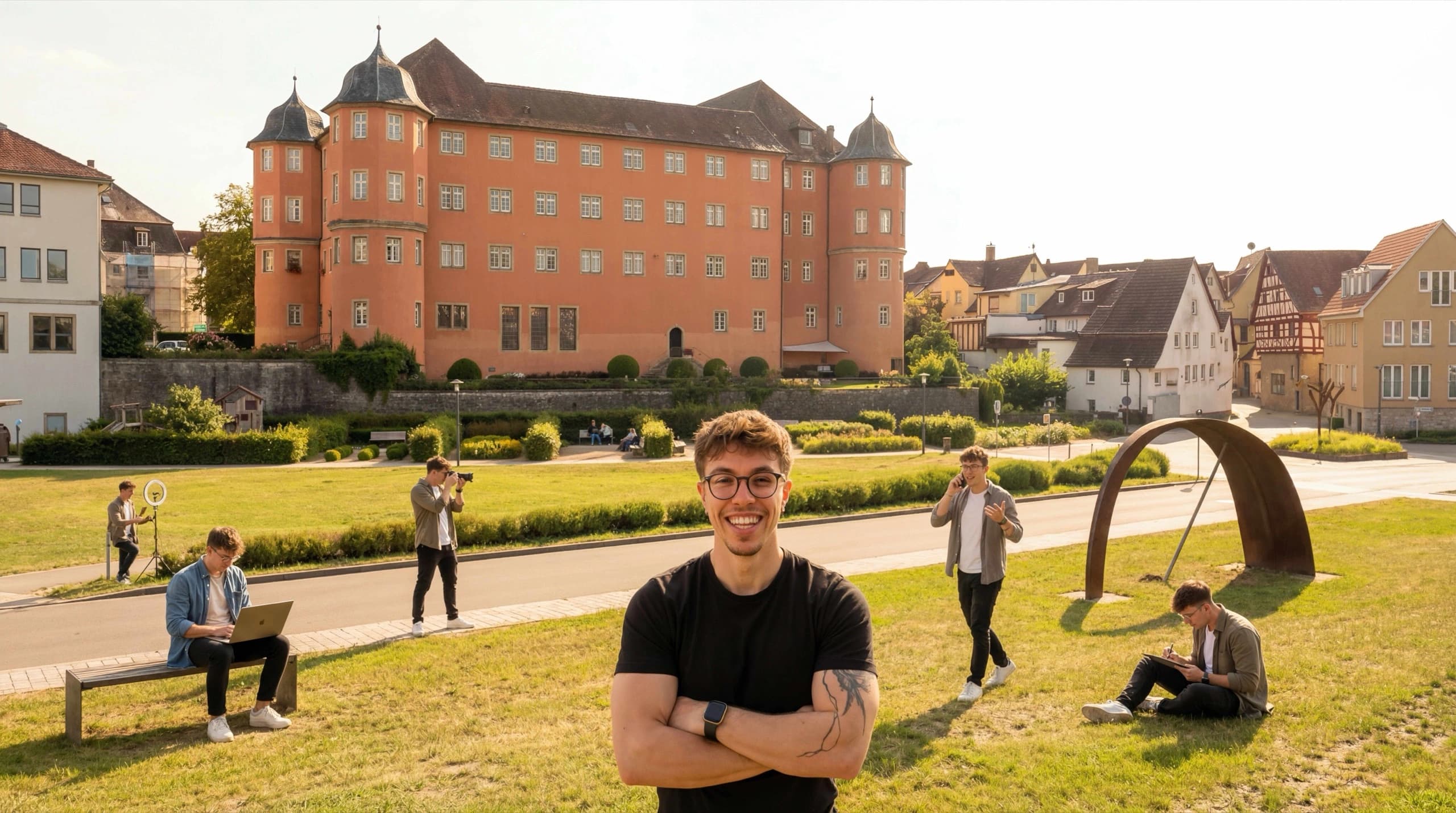 Blick auf Künzelsau im Hohenlohekreis – Standort für Webdesign und Online-Marketing